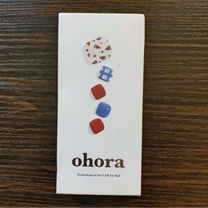 Ohora Semi-Cured Gel Nail PD-090 P Red Flavor – Arts for Toes Pedicure, 32 pcs